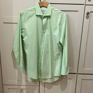 Men’s green Ledbury dress shirt size 16.5 collar and 35 arm length